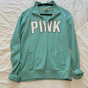 PINK quarter zip hoodie